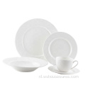 16pcs Bone Color Glazed Servies Set